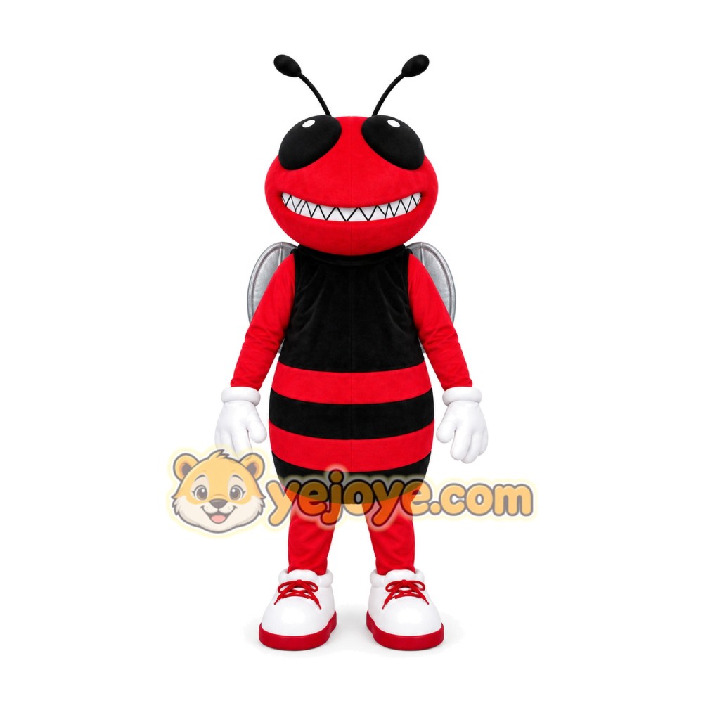 Red Black Insect Mascot Costume Red Black Insect Mascot Costume