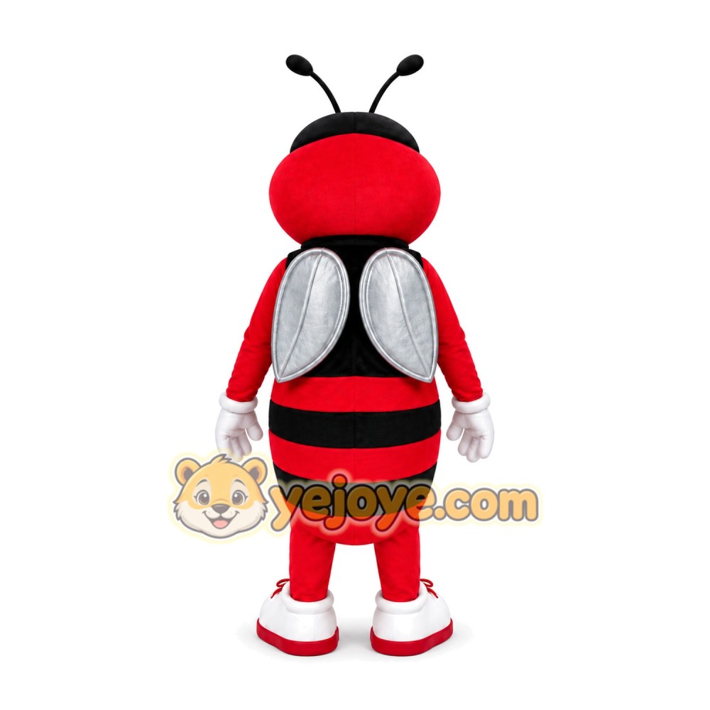 Red Black Insect Mascot Costume Red Black Insect Mascot Costume