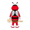 Red Black Insect Mascot Costume Red Black Insect Mascot Costume