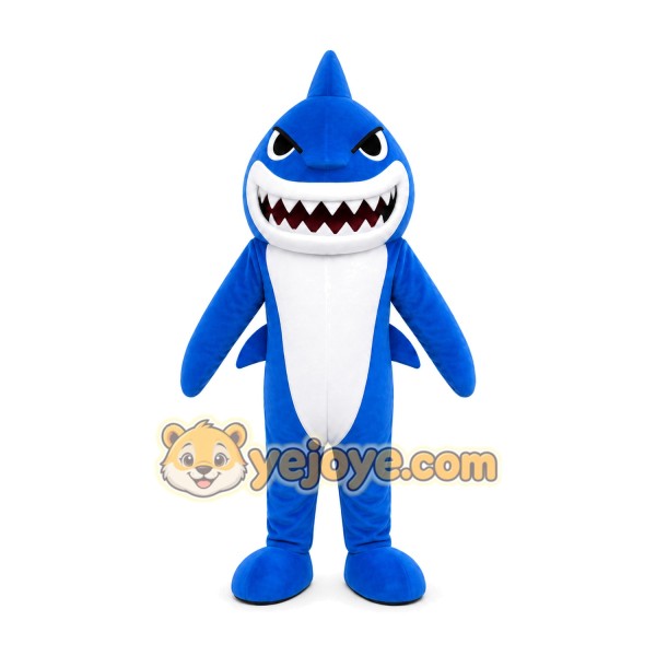 Blue Shark Mascot Costume Blue Shark Mascot Costume