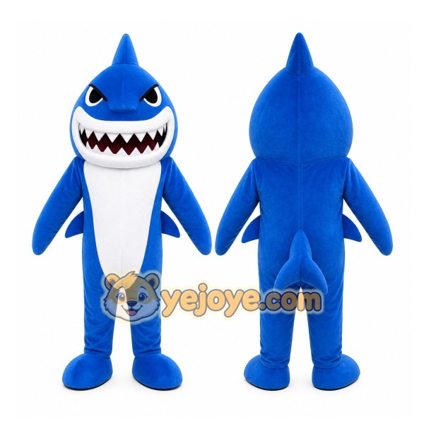 Blue Shark Mascot Costume