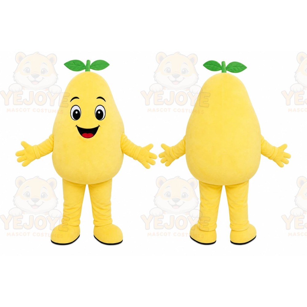 Yellow Pear Mascot Costume