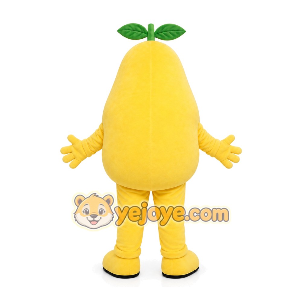 Yellow Pear Mascot Costume Yellow Pear Mascot Costume