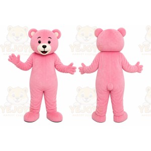 Pink Bear Mascot Costume