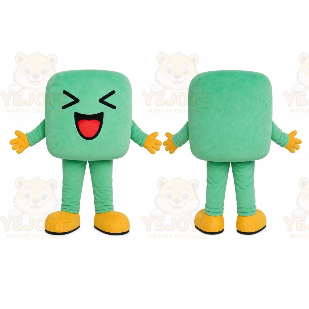 Mint Square Character Mascot Costume
