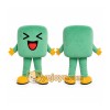 Mint Square Character Mascot Costume