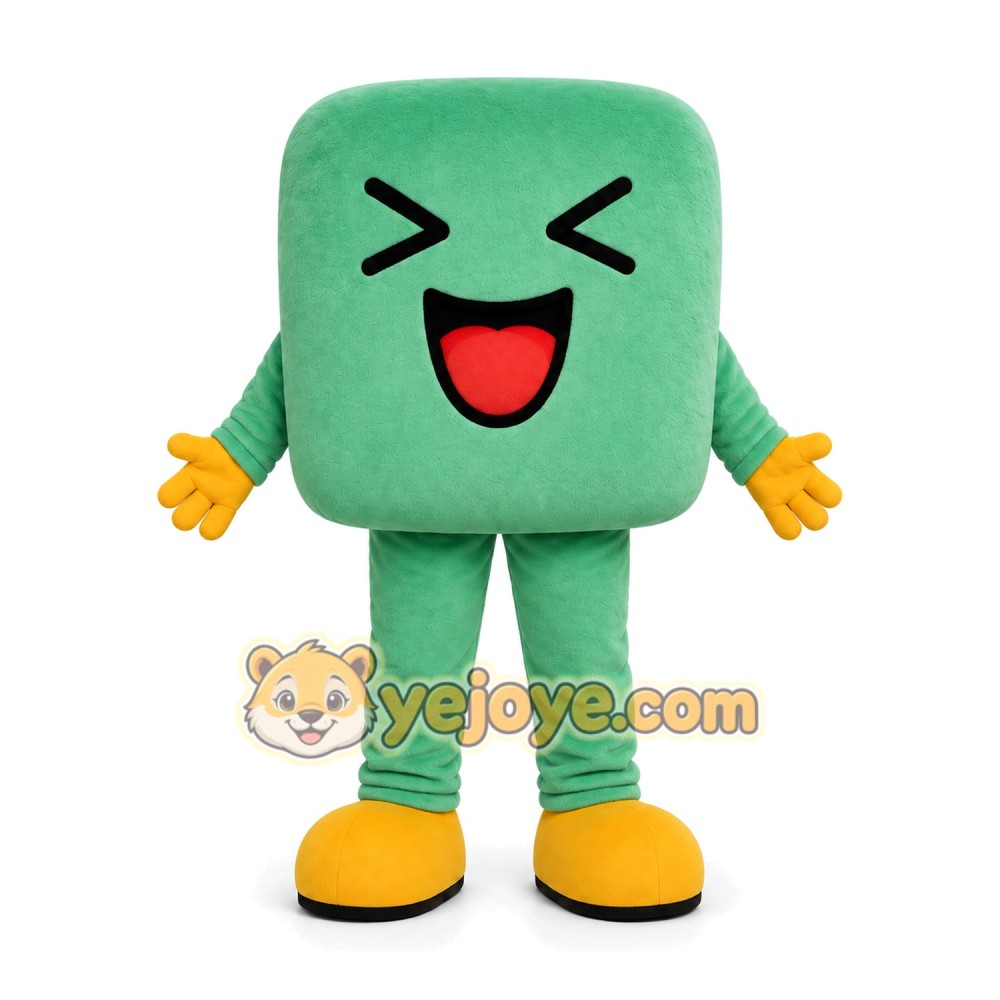Mint Square Character Mascot Costume