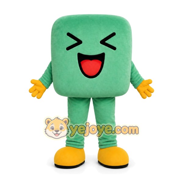 Mint Square Character Mascot Costume