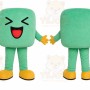Mint Square Character Mascot Costume