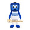 Blue Robot Mascot Costume Blue Robot Mascot Costume