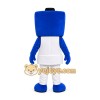 Blue Robot Mascot Costume Blue Robot Mascot Costume