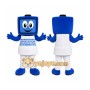 Blue Robot Mascot Costume