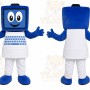 Blue Robot Mascot Costume