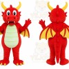 Red Dragon Mascot Costume