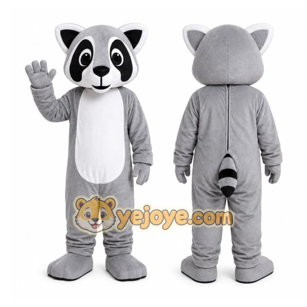 Gray Raccoon Mascot Costume