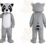 Gray Raccoon Mascot Costume