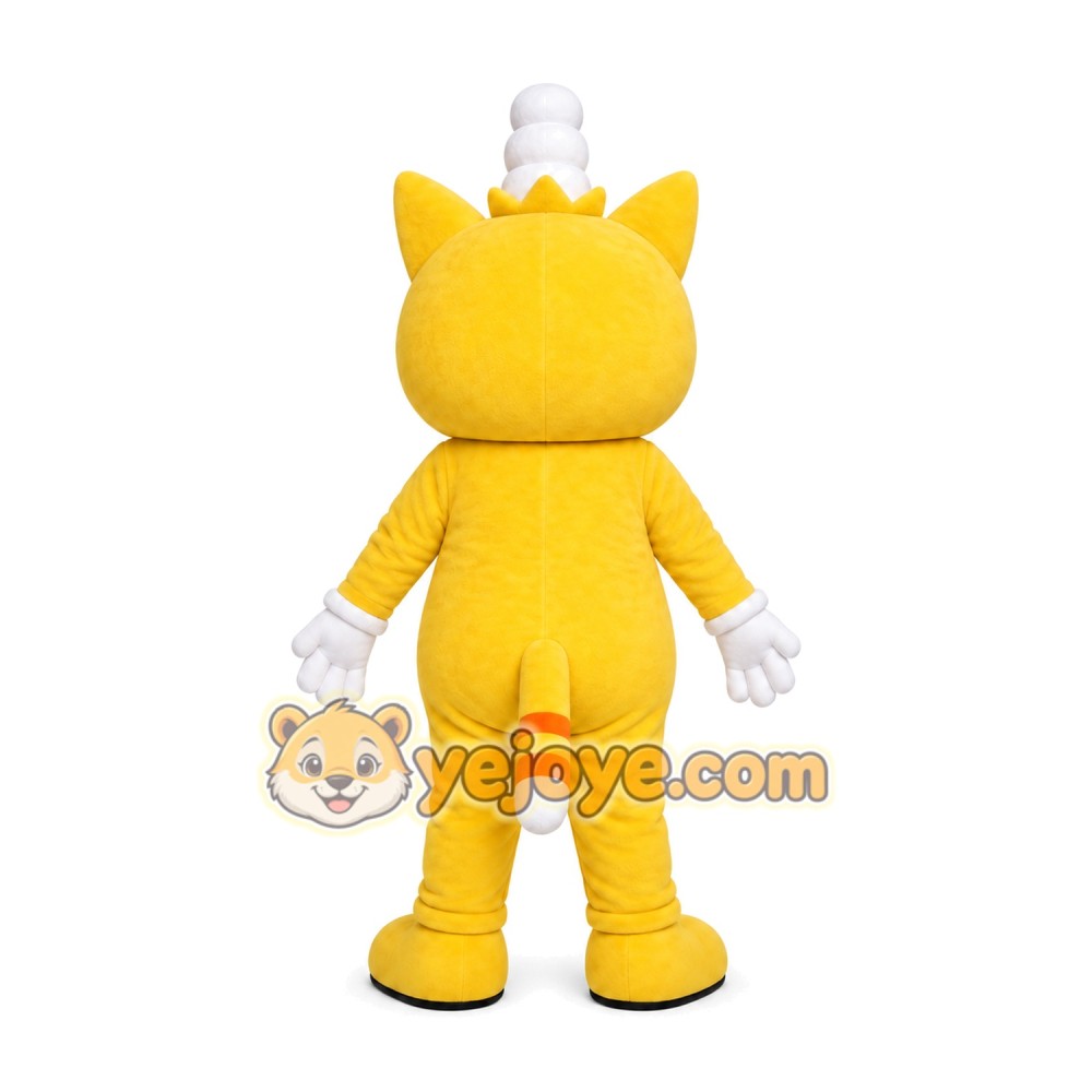 Yellow Cat Mascot Costume