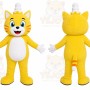 Yellow Cat Mascot Costume