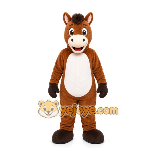 Brown Donkey Mascot Costume