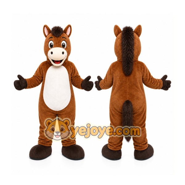 Brown Donkey Mascot Costume