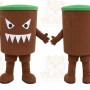 Brown Bucket Mascot Costume