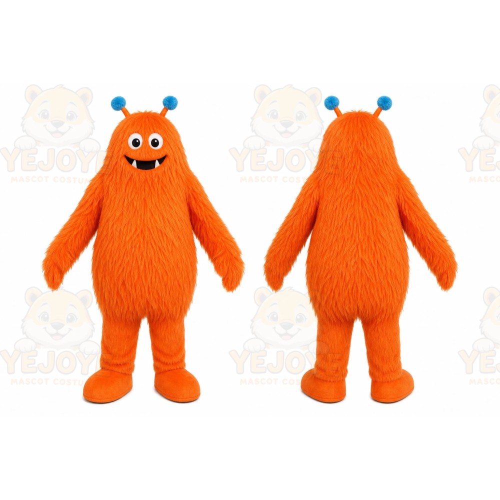 Orange Monster Mascot Costume