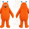 Orange Monster Mascot Costume
