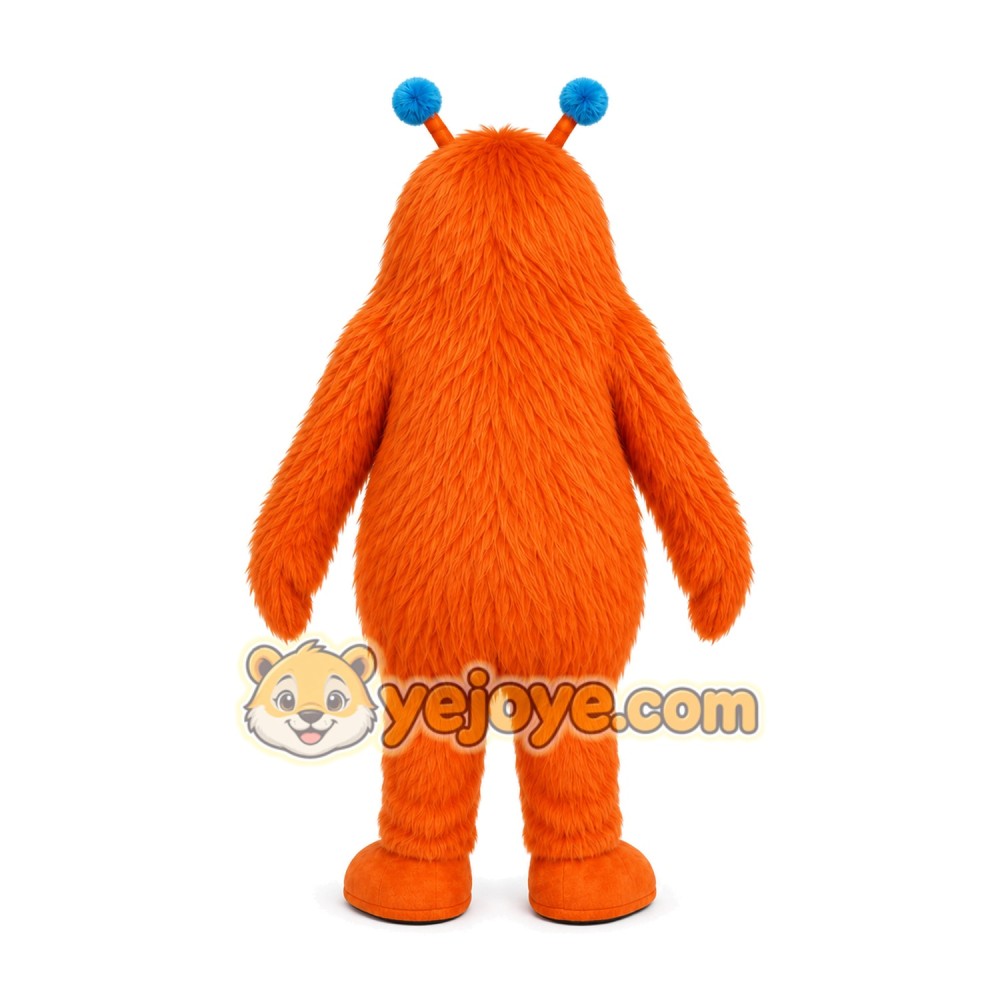 Orange Monster Mascot Costume Orange Monster Mascot Costume