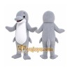 Gray Dolphin Mascot Costume Gray Dolphin Mascot Costume