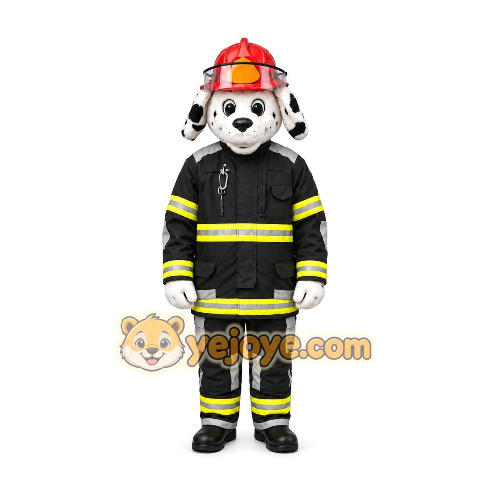 Firefighter Dog Mascot Costume Firefighter Dog Mascot Costume