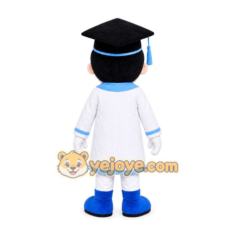 Graduate Boy Mascot Costume Graduate Boy Mascot Costume