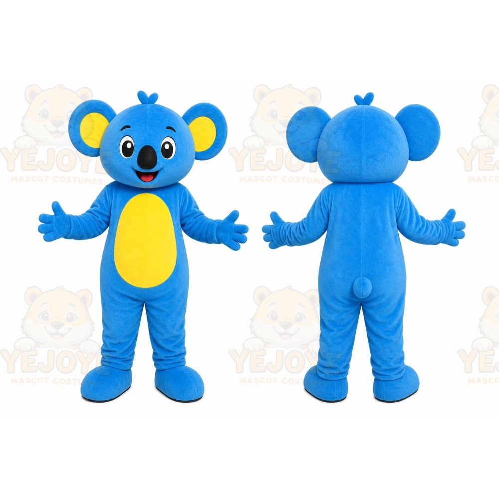 Blue Koala Mascot Costume