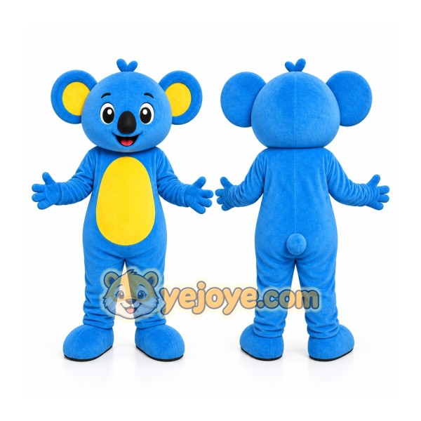 Blue Koala Mascot Costume