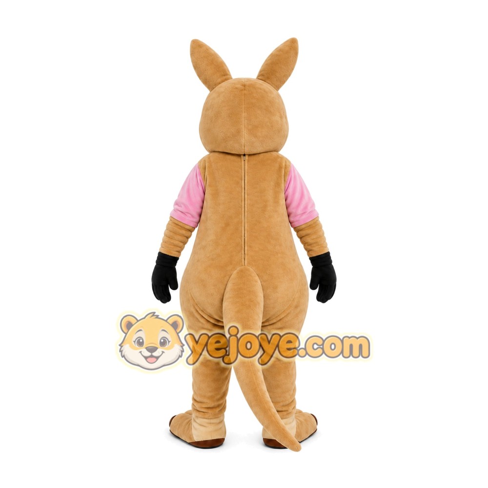 Tan Kangaroo Mascot Costume