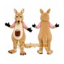 Tan Kangaroo Mascot Costume