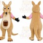 Tan Kangaroo Mascot Costume
