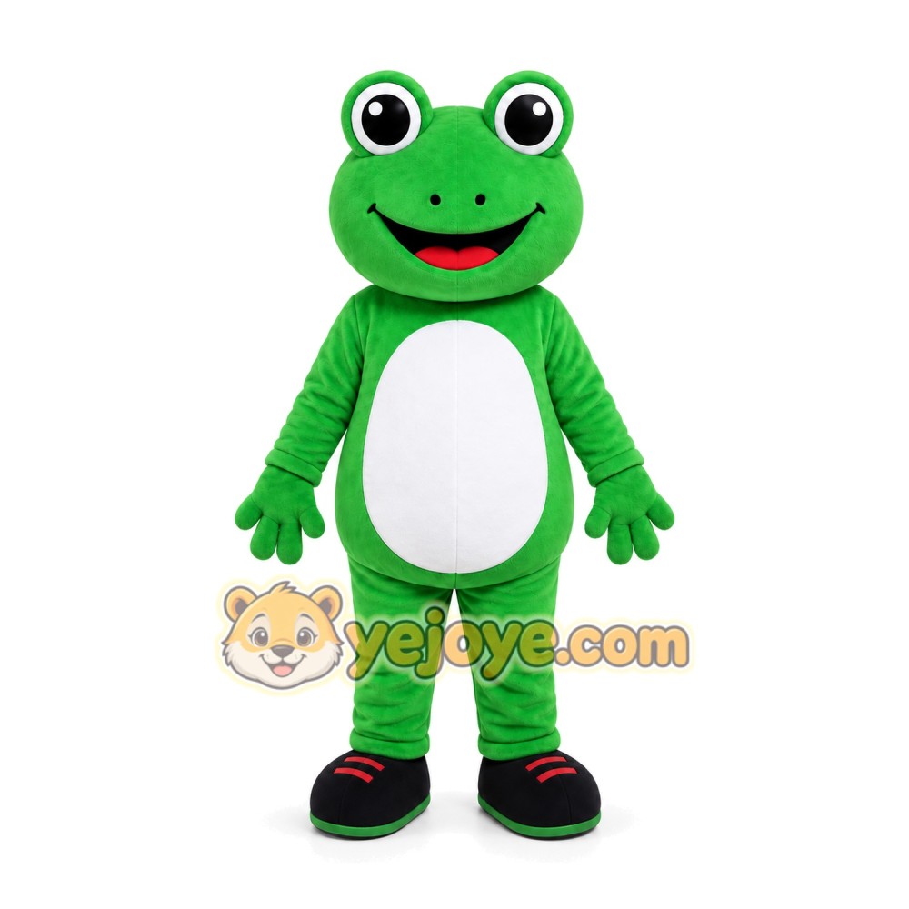 Green Frog Mascot Costume Green Frog Mascot Costume