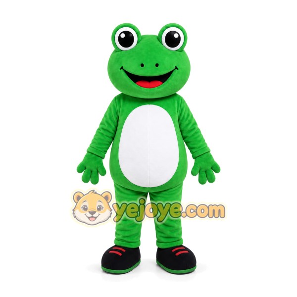 Green Frog Mascot Costume