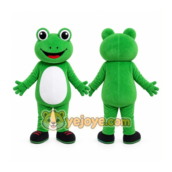 Green Frog Mascot Costume
