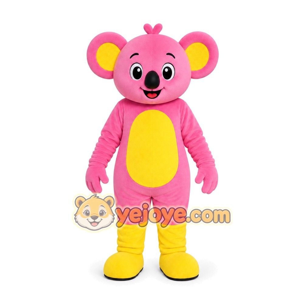Pink Koala Mascot Costume Pink Koala Mascot Costume