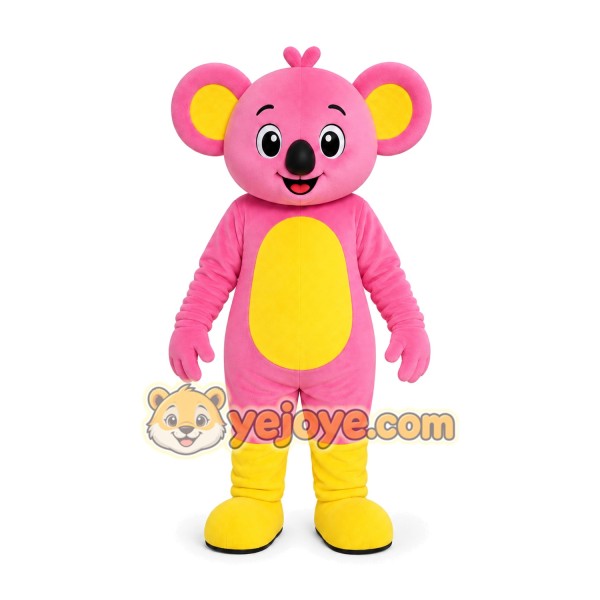 Pink Koala Mascot Costume
