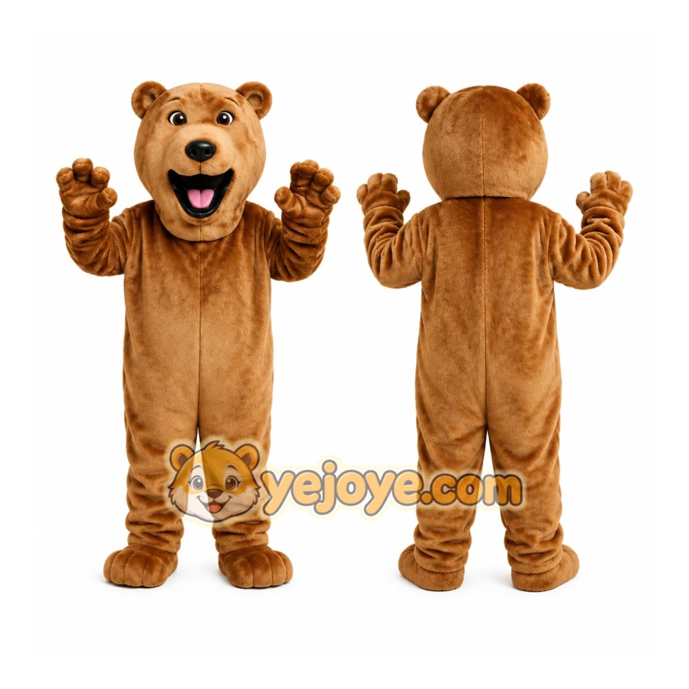 Brown Bear Mascot Costume Brown Bear Mascot Costume