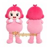 Pink Girl Mascot Costume Pink Girl Mascot Costume