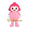 Pink Girl Mascot Costume Pink Girl Mascot Costume