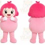 Pink Girl Mascot Costume