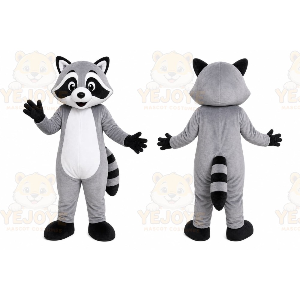 Gray Raccoon Mascot Costume