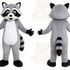 Gray Raccoon Mascot Costume