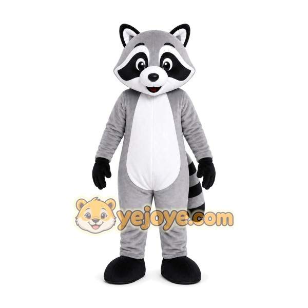 Gray Raccoon Mascot Costume