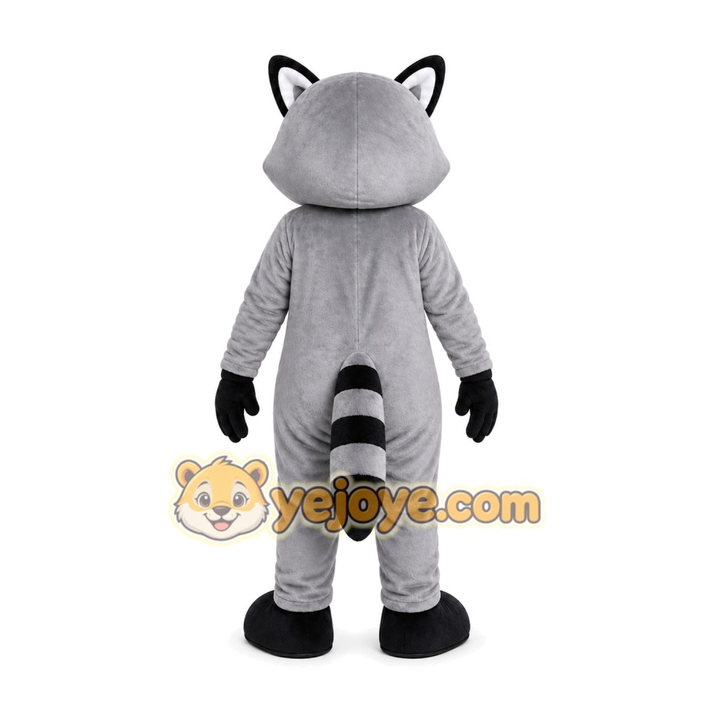Gray Raccoon Mascot Costume Gray Raccoon Mascot Costume