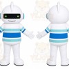 White Robot Mascot Costume